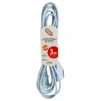 IUSA EXTENSIÓN DOMÉSTICA BLANCA 2x16 3M C/FAJILLA (269336)(E)