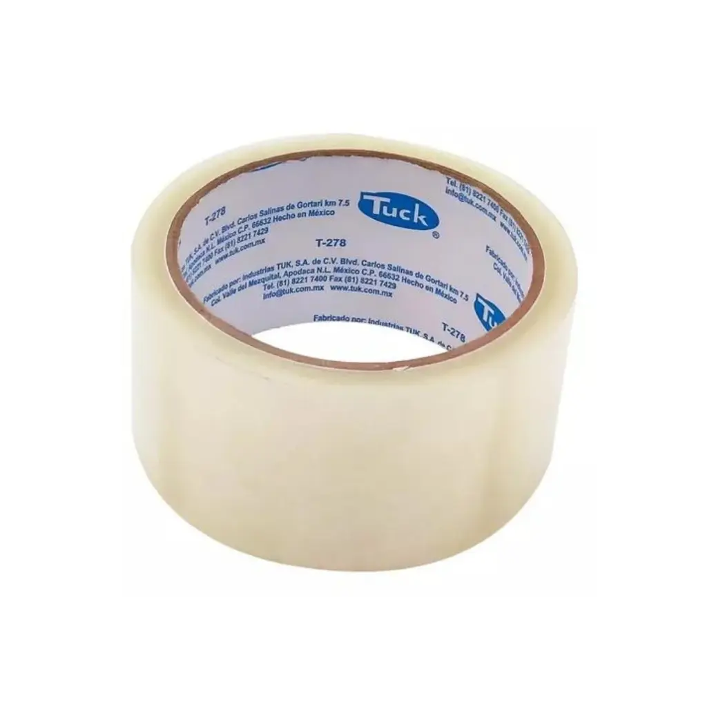 CINTA EMPAQUE TUK (278T) TRANSPARENTE CHICA 48MM X 50M INDIVIDUAL