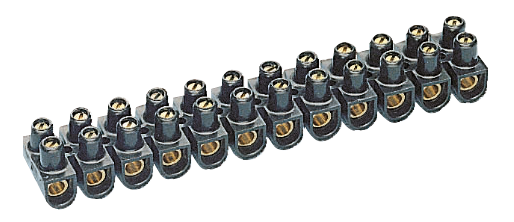 BTICINO REGLETA DE CONEXION 12 POLOS 10MM NEGRO (34215)