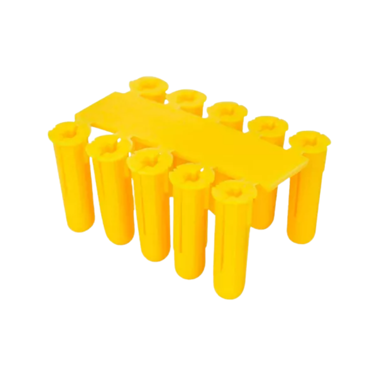 TAQUETE THORSMAN PLÁSTICO TP1X 1/4"-7/32" AMARILLO C/100PZ