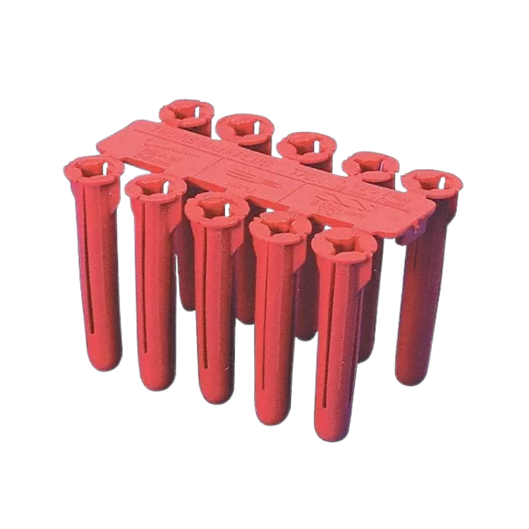TAQUETE THORSMAN PLÁSTICO TP2X ROJO 1/4" C/100PZ