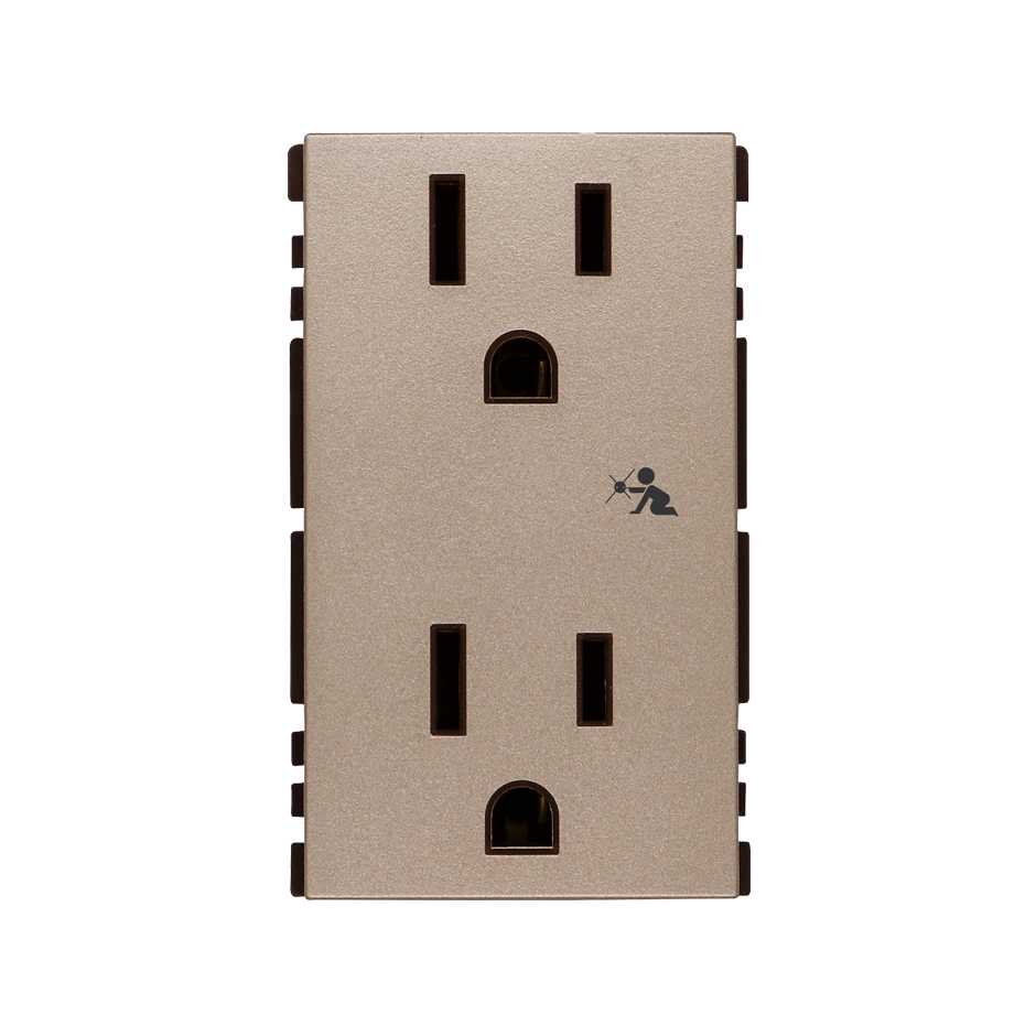 CONTACTO DUPLEX SIMON 2P+T CAVA MATE (25424-34)(E)