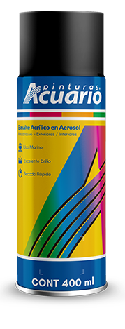 [ARIOAA79905] AEROSOL ACUARIO NEGRO BRILLANTE 400ML (799)(E)