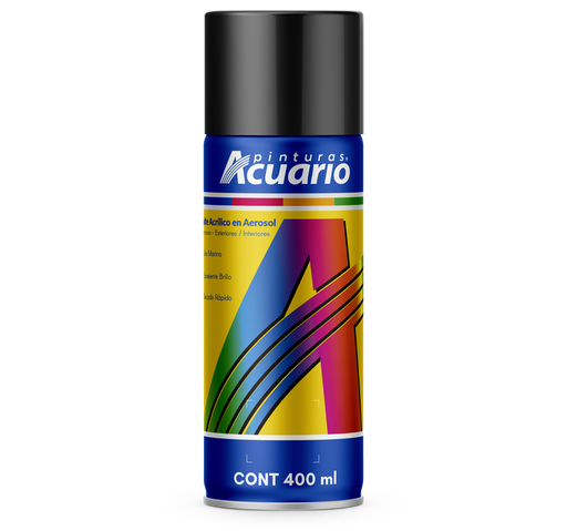 [ARIOAA75105] AEROSOL ACUARIO NEGRO SEMIMATE 400ML (751)(E)