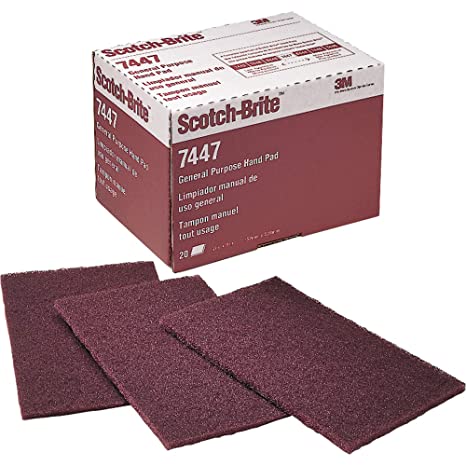 [3MFSM] 3M ALMOHADILLA USO GENERAL MARRÓN C/20PZ (7447)(H)