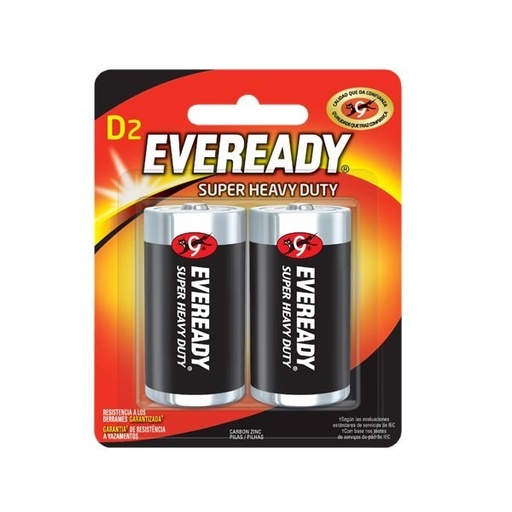 [EV1250-2] BLISTER C/2 PILAS D EVEREADY $15.00 (H) 