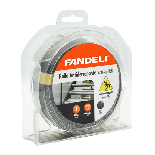 [FACINT26255] CINTA ANTIDERRAPANTE FANDELI NEGRO P/INTERIORES 1" X 6 m (26255)