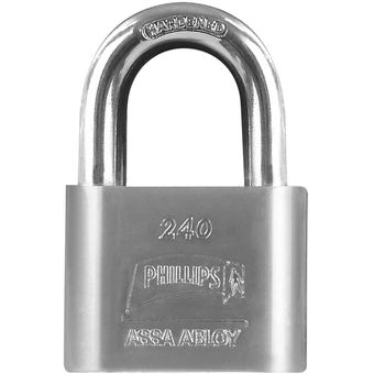 [PHCA240ESGC] CANDADO PHILLIPS 240 GANCHO CORTO EXTRA SEGURIDAD BLISTER (MX2774)(H)
