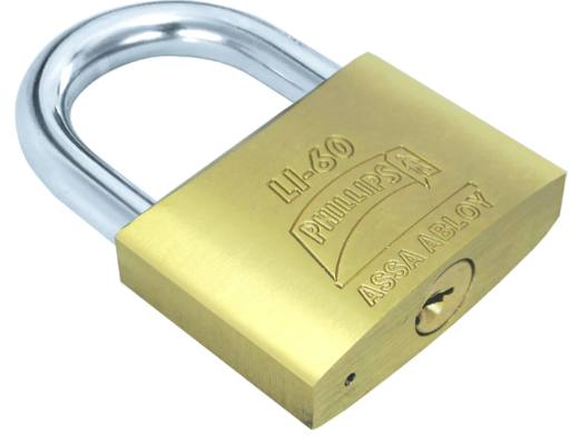 [PHCALI060] CANDADO PHILLIPS LI-60 LATÓN MACIZO (MX1568)(H)