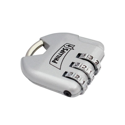 [PHCA004AN] CANDADO DE COMBINACIÓN (MALETERO) PHILLIPS 4 NATURAL BLISTER (MX2326)(H)