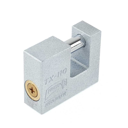 [PHCATX110] CANDADO HIERRO PHILLIPS TX-110 LLAVE TETRA P/CORTINA (MX4676)(H)