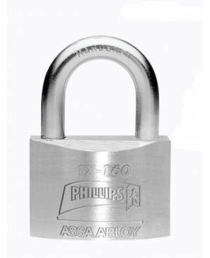 [PHCATX160] CANDADO PHILLIPS TX-160 LLAVE TETRA METÁLICO (MX2294)(H)