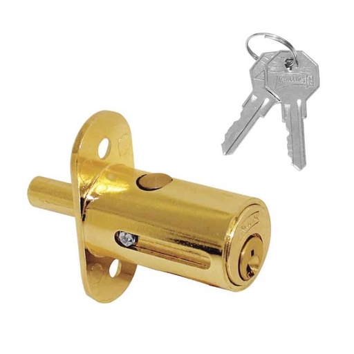 [PHCE200L] CERRADURA PHILLIPS 200 LATÓN P/MUEBLES (MX30)(H)