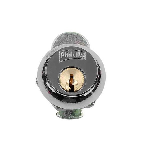 [PHCE050PC] CERRADURA PHILLIPS 50 GANCHO-PALETA CROMO P/MUEBLE (MX12)(H)