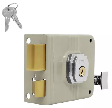 [PHCE675IBG] CERRADURA PHILLIPS 675 CLÁSICA IZQUIERDA BEIGE SOBREPONER (MX89)(H)