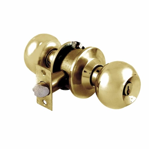[YABR52PDL3] CERRADURA YALE BALL RECÁMARA LATÓN BRILLANTE (MX80032)