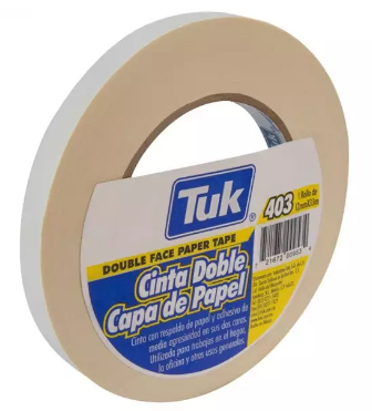 [TKCCDC12X33] CINTA TUK DOBLE CAPA 403 12MM X 33M (420301)