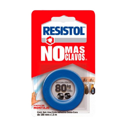 [HERNMCM20] CINTA RESISTOL NO MÁS CLAVOS AZUL 1.5M x 80KG