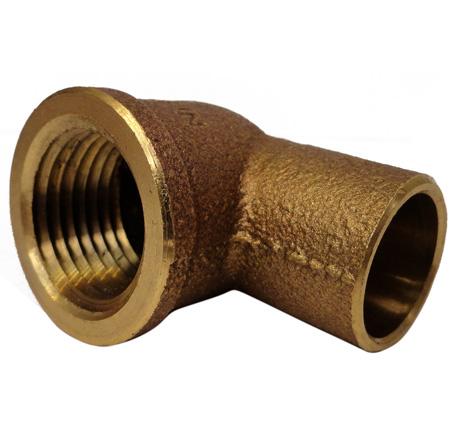 [IU-CRI9013] IUSA COBRE CODO 90° ROSCA INTERIOR 1/2" (13MM) (600435)(H)