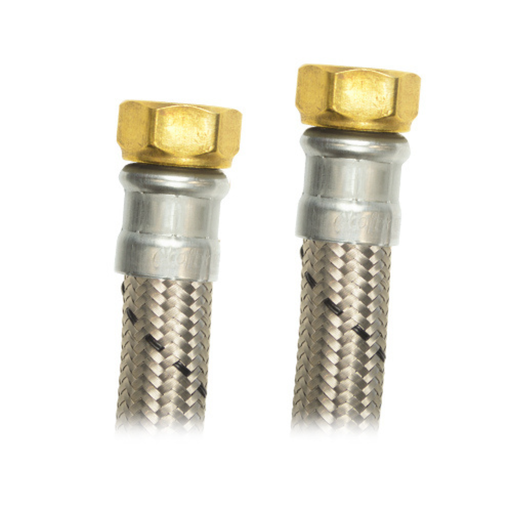 [CX-B1/2I060] COFLEX MANGUERA ACERO P/BOILER 1/2" F.I.P. x 1/2" F.I.P. 60CM (AB-I60)