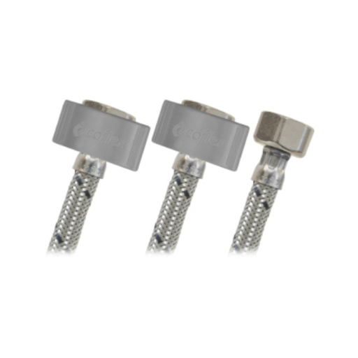 [CX-CTL55] COFLEX MANGUERA ACERO P/LAVAVAJILAS "T" 1/2" F.I.P. x 1/2" F.I.P. x 1/2" F.I.P. 55CM (AL-T55)
