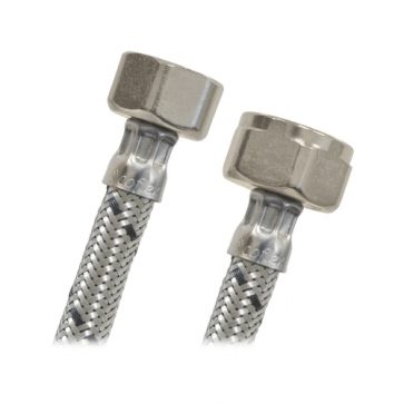 [CX-S1/2FIP50] COFLEX MANGUERA ACERO P/SANITARIO 1/2"FIP x 7/8"FIP 50CM (AS-A50)