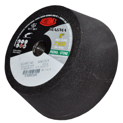 [AU254CDP0345] COPA ABRASIVA AUSTROMEX P/DESBASTE PIEDRA 5" P/BOSCH GRANO 120 (345)(H)