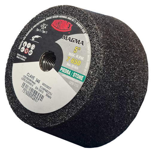 [AU246CDP0346] COPA ABRASIVA AUSTROMEX P/DESBASTE PIEDRA 5" P/BOSCH GRANO 24 (346)(H)