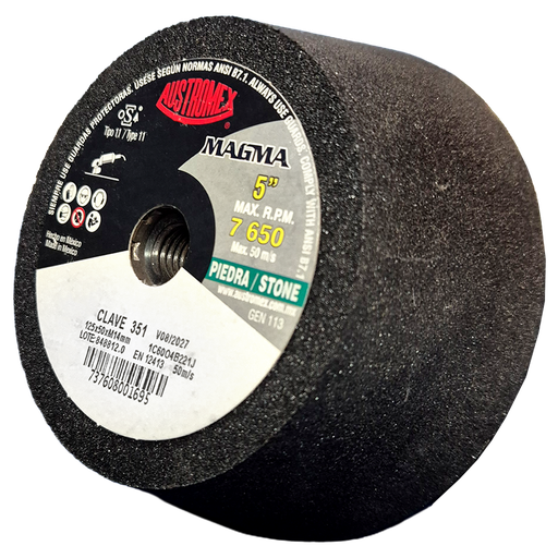 [AU250CDP0351] COPA ABRASIVA AUSTROMEX P/DESBASTE PIEDRA 5" P/BOSCH GRANO 60 (351)(H)