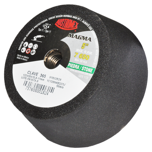 [AU253CDP0365] COPA ABRASIVA AUSTROMEX P/DESBASTE PIEDRA 5" P/B&D GRANO 120 (365)(H)
