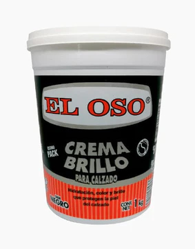 [OSC6] CREMA BRILLO OSO PARA CALZADO NEGRA 1KG (8083) 