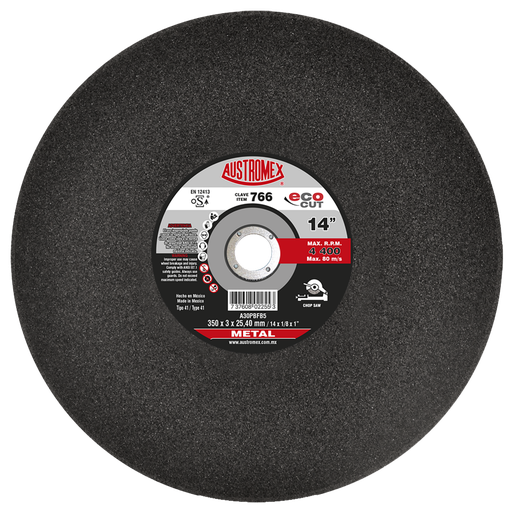 [AU095CCM0766SOL] DISCO ESTACIONARIO AUSTROMEX P/CORTE METAL 14" (766)(H)
