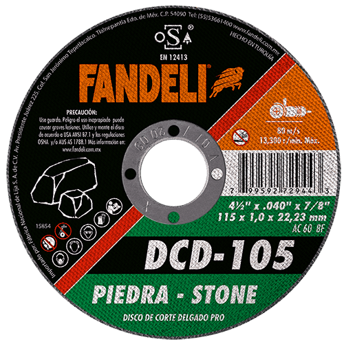 [FADCORT72944] DISCO FANDELI CORTE DELGADO P/PIEDRA 4-1/2" (72944)(H)