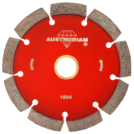 [AU529DDC1534] DISCO DIAMANTE AUSTROMEX RIN SEGMENTADO P/CANTERA 4-1/2" PLATA (1534)(H)