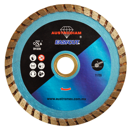 [AU510DDT2502] DISCO DIAMANTE AUSTROMEX TURBO USO GENERAL 4-1/2" (2502)(H)