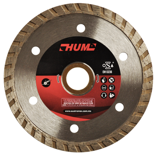 [AU507DDT2554] DISCO DIAMANTE AUSTROMEX TURBO USO GENERAL 4" (2554)(H)