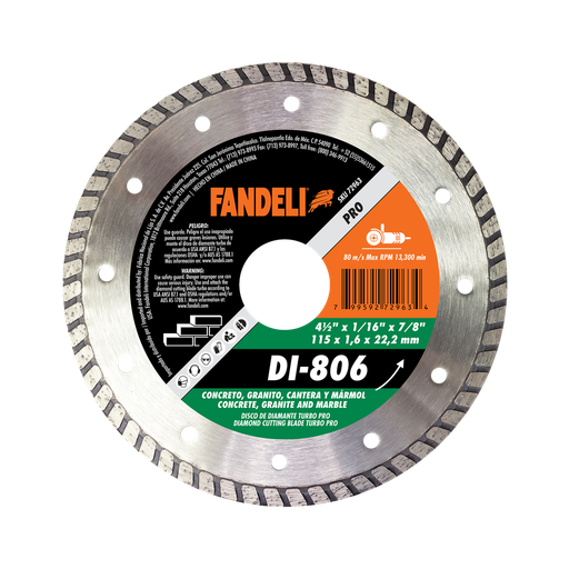 [FADCORT72963] DISCO DIAMANTE FANDELI TURBO 4-1/2" (72963)(H)