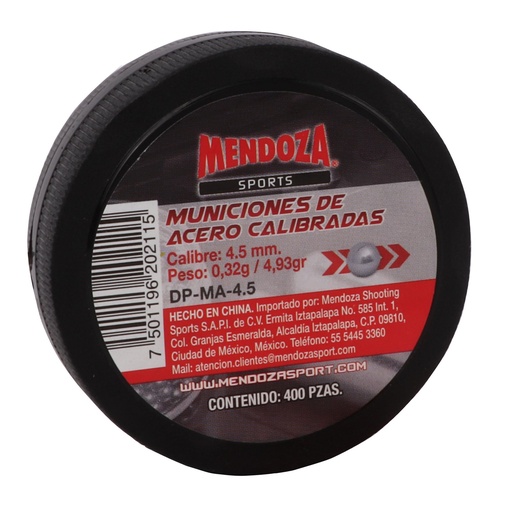 [MDDP-MA-4.5] DESPACHADOR MENDOZA MUNICIÓN DE ACERO 4.5 C/400 (H)
