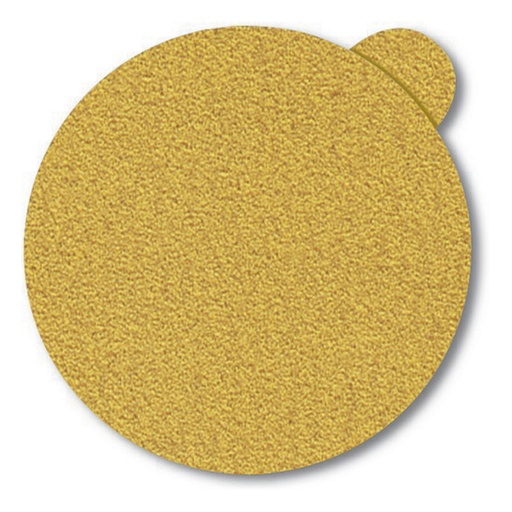 [FADVSP080A80] DISCO C/VELCRO 5" FANDELI A080 CIEGO GRANO 80 AMARILLO (07703)(H)