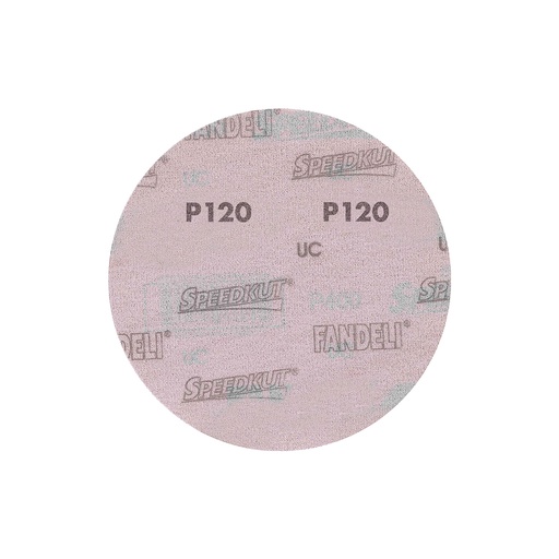 [FAADBV017949] DISCO C/VELCRO 6" FANDELI B080 CIEGO GRANO 120 ROJO (73168)(H)