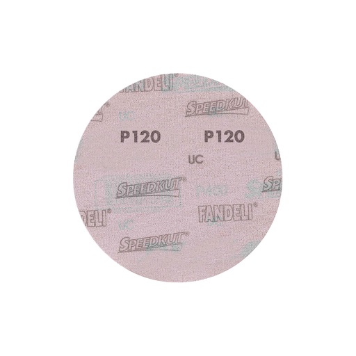 [FAADB73175] DISCO C/VELCRO 5" FANDELI B080 CIEGO GRANO 120 ROJO (73175)(H)