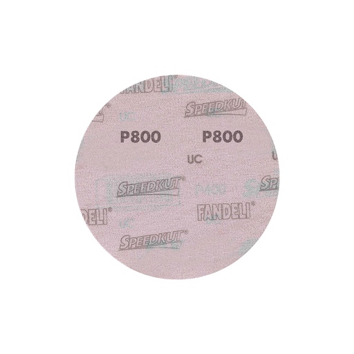 [FAADB73182] DISCO C/VELCRO 5" FANDELI B080 CIEGO GRANO 800 ROJO (73182)(H)