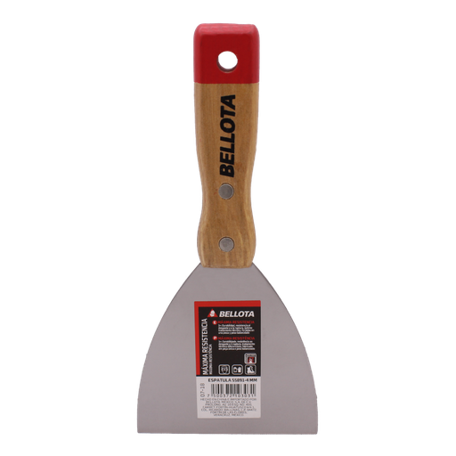 [BEESPRMM4] ESPÁTULA RÍGIDA BELLOTA 4" MANGO MADERA (558914)