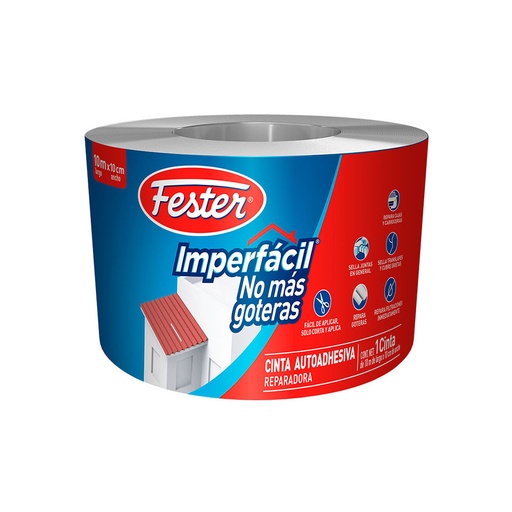 [HEFICNG1010M] FESTER IMPERFÁCIL CINTA NO MÁS GOTERAS 10CM X 10M