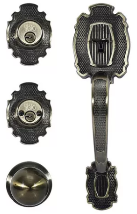 [YAGRIVDCLA5] GATILLO YALE RIVIERA LLAVE-LLAVE LATÓN ANTIGUO (MX87561)