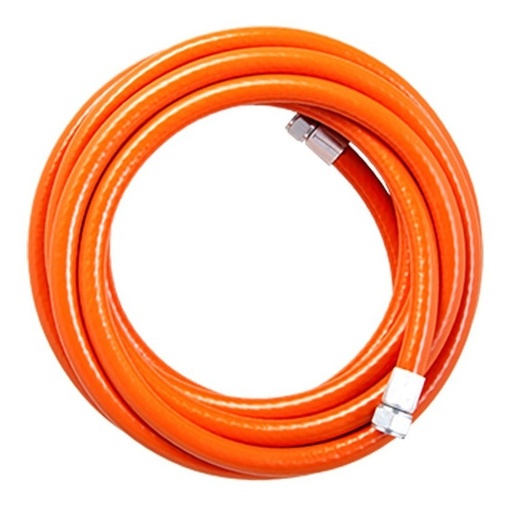 [GOMA175] GONI MANGUERA REFORZADA 1/4" HEMBRA NARANJA 10M (175)