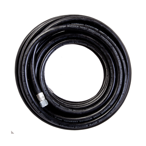 [GOMA198] GONI MANGUERA USO RUDO 3/8" MACHO NEGRA 15M (198)