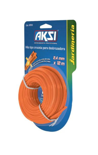 [AKZ-107313] AKSI HILO P/DESBROZADORA TIPO CRUCETA 2.4MM X 12 M (107313)