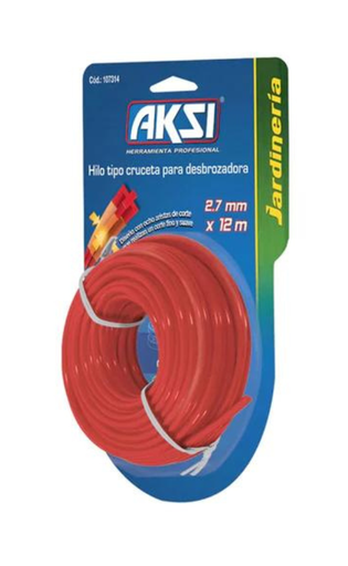 [AKZ-107314] AKSI HILO P/DESBROZADORA TIPO CRUCETA 2.7MM X 12M (107314)