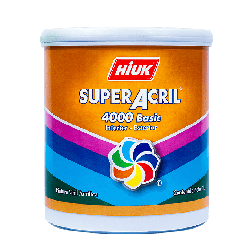 [VEMSA10008082] HIUK SUPERACRIL 4000 ROJO ANARANJADO 1LT